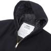 NONSAPIENS Good condition NONSAPIENS wool blend ROLL [OFC-29] hoodie jacket zip-up men's black size 3 Jacket 36 blackUsed