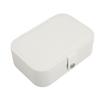 Necklace Organizer Box Portable Display Storage Large Capacity Dustproof Earring Holder Organizer Case White