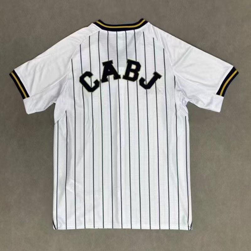 World Cup '26 Argentine Superliga Boca Juniors Retro Striped Short Sleeve Jacket Jersey