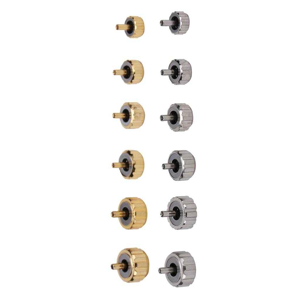 76pcs Watch Crown Assorted Parts Accessories 2.5T Steel Repair Replacement Tool Box