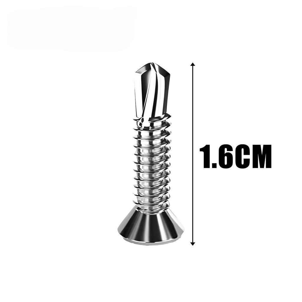 Cross Flat Head Self Tapping Screws Steel Self Drilling Screws Metal Wood Quick Fixing Fasteners Hardware For Home Repair Tools