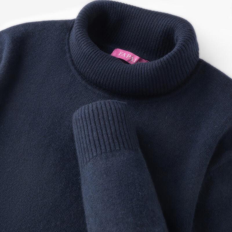 FAPAI Men's Winter Warm Turtleneck Cashmere Sweater