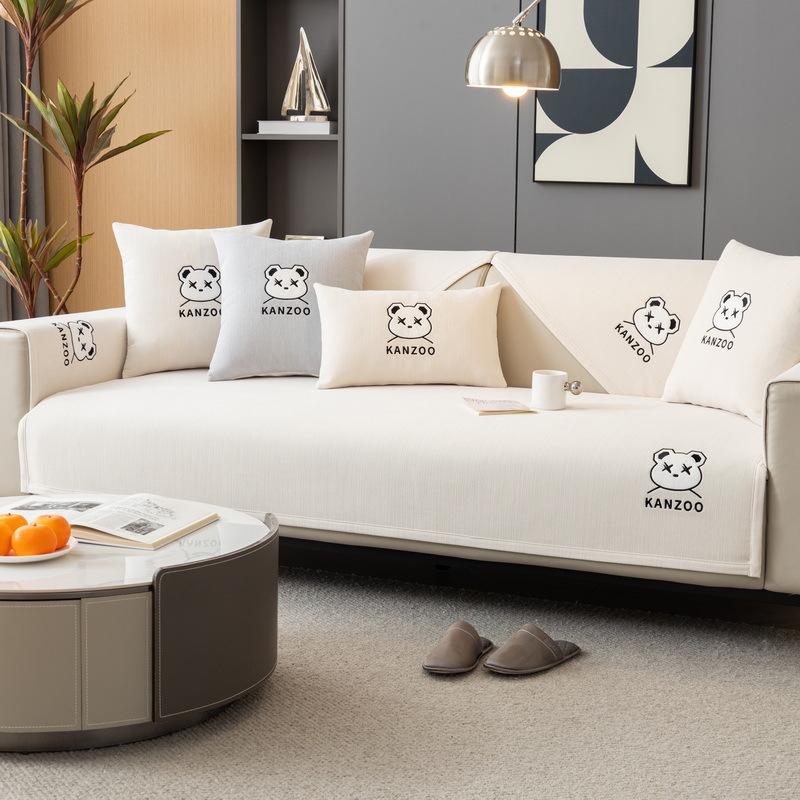 Nordisches Sofakissen, Universeller Stoff für alle Jahreszeiten, Einfaches Modernes Wohnzimmer, Rutschfeste Neue Chenille-Sofadecke