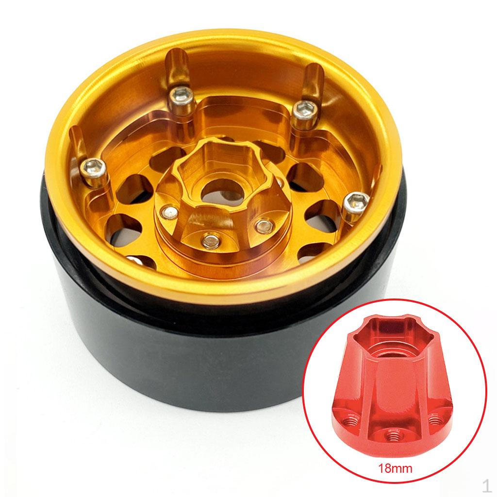 Hexagon Wheel Hubs Spare Parts Aluminum Alloy Modification Accessories Widening for RC Crawler
