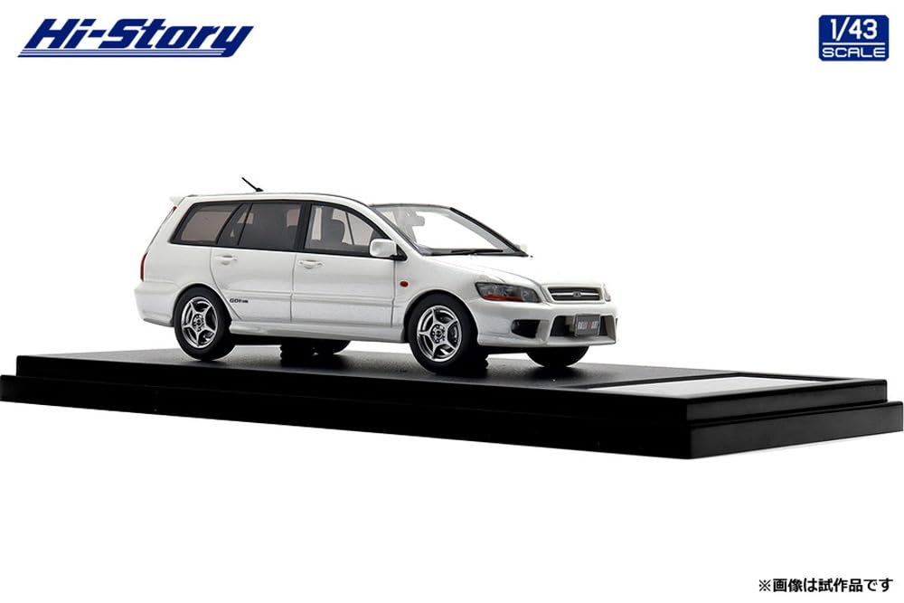 INTERALLIED Hi Story Mitsubishi Lancer Cedia Wagon Ralliart Edition Μεταξένιο Φινίρισμα HS505WH 1/43 (2001) Λευκό, Μοντέλο,
