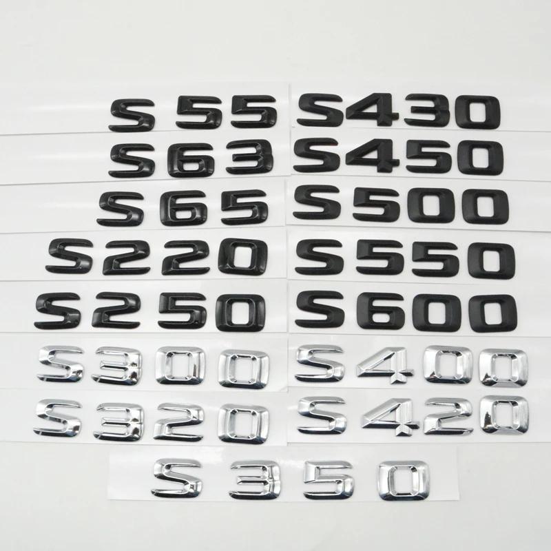 Rear Trunk Logo Emblem For Mercedes-Benz S Class W220 W221 S55 S63 S65 S350 S600 S400 S220 S430 S500 S550 S320 S420 Accessories