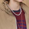 MAXZA Stripe Banding Shirring String High Neck Jumper Ze10qj007nh