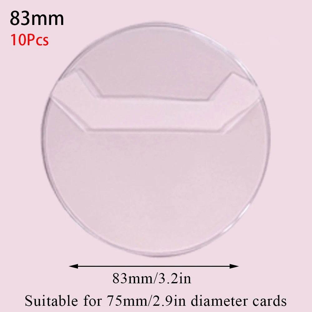 

10Pcs Protective Sleeve Ita Bag Pins Decoration Pin Case Durable Badge Protector For Anime Badge 10Pcs 83mm