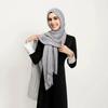 New Stripe Cotton Rayon Hijab Scarf For Woman Muslim Hijabs Fringes Shawl Fashion Cotton Linen Headband Islam Turban Foulard
