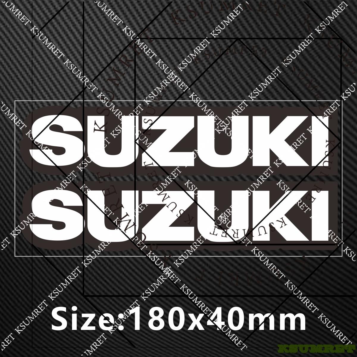 AAGK1 For Suzuki Stickers Motorcycle Sticker Decal Tank Emblem Kit белый