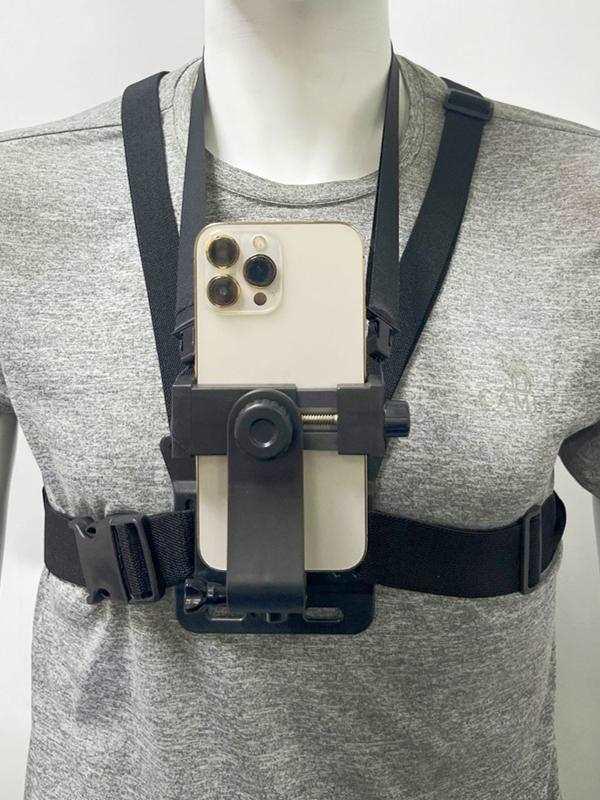Outdoor Chest Strap Phone Mount for Vlog and Fishing