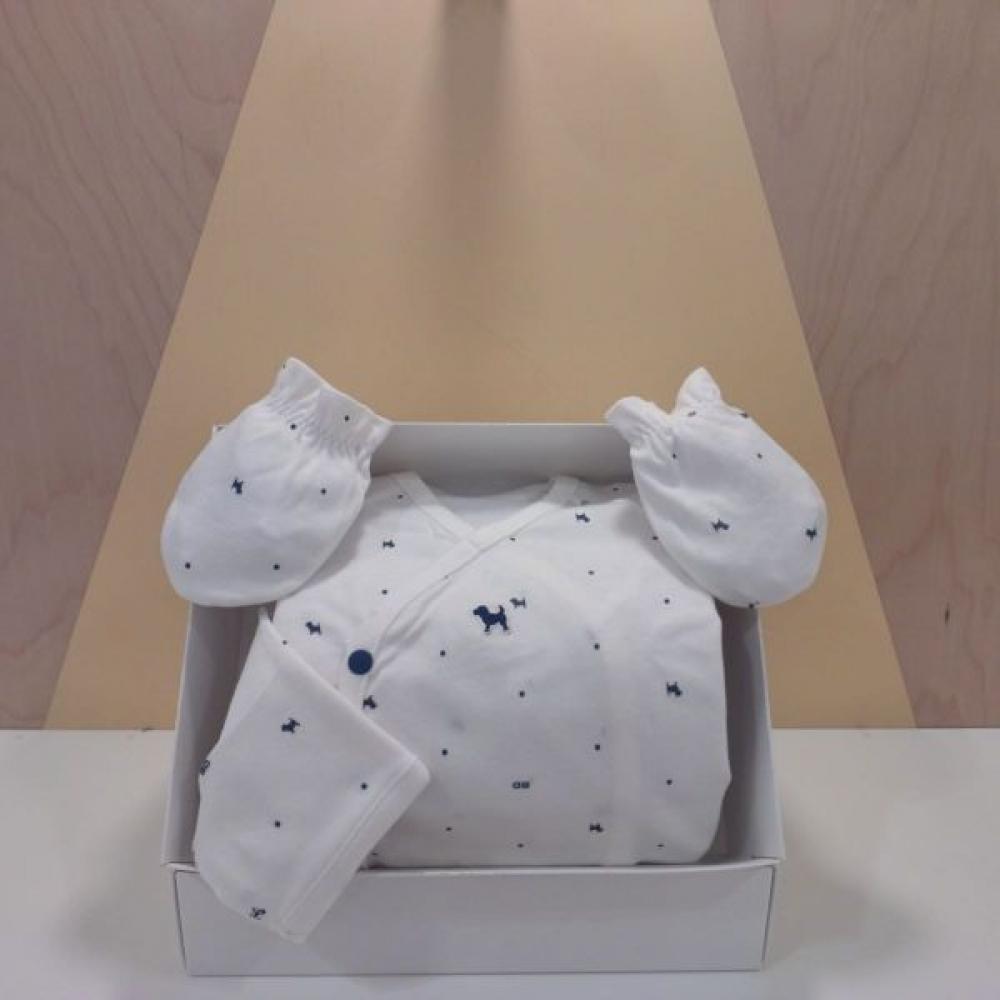 

Bluedog Baby Newborn Gift Set Top Mittens 45a70 000 05+45a70 008 12 navy/Newborn60