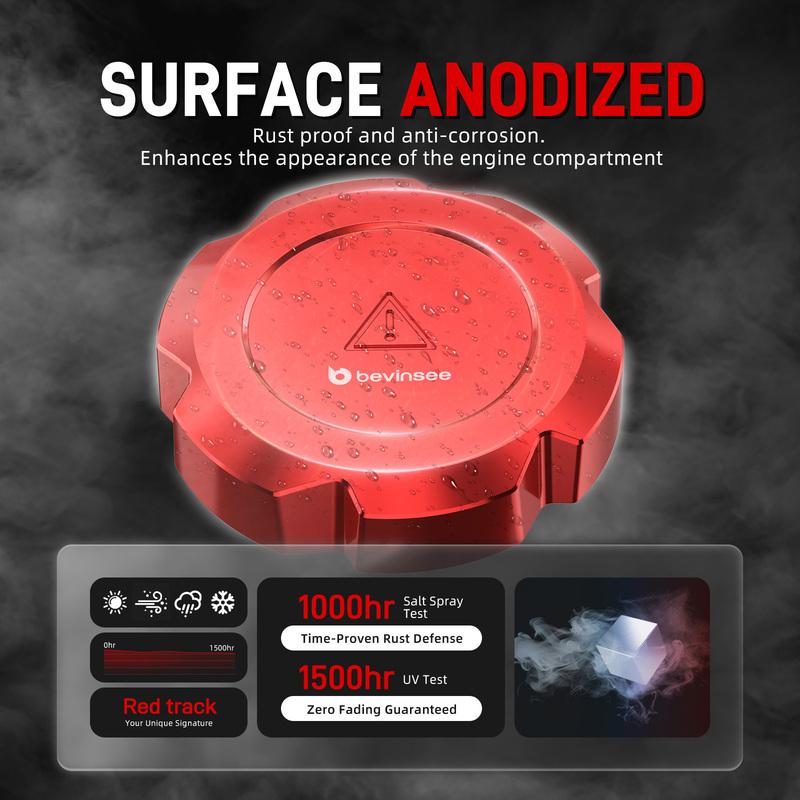 BEVEE Coolant Reservoir Cap for BMW E92 E90 E91 E87 F20 F22 F30 F10 F11 X3 F25 X5 E70 X6 E71 Z4 E89, Replace for 17117639020