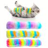 Long Plush Strip Pillow With Catnip Paper And Resistant Toy Inside
