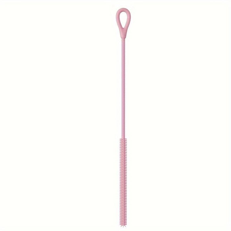 1PC Silicone Cup Wash Brush Long Handle Cleaning Brush, Reusable Silicone Straw Brush Kit