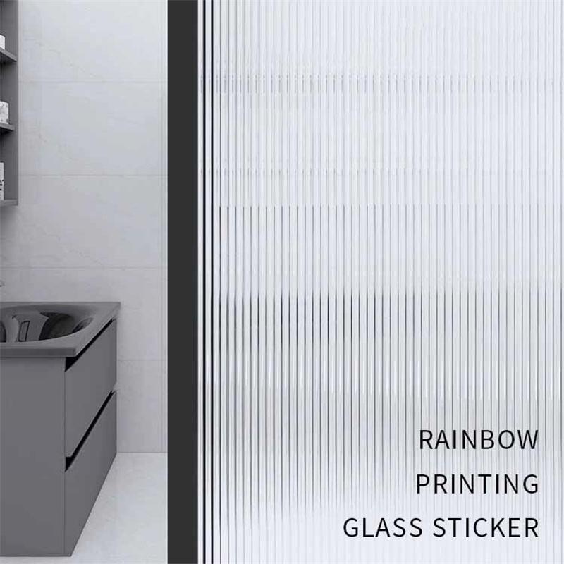 Frosted Window Film Privacy Anti-Glare Static Cling Vinyl Home Bathroom Glass Door Cover Non-Adhesive Translucent Sticker Windows Office Shower