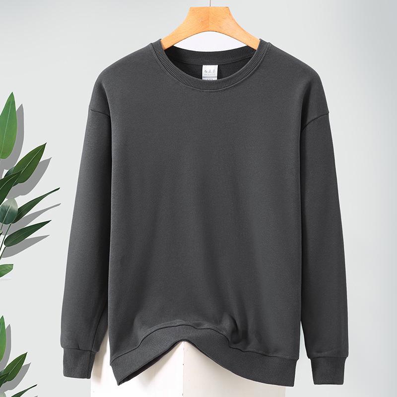 Unisex Pure Cotton Sweatshirt - Long Sleeve, Loose Fit, Round Neck, Ideal for Spring/Autumn