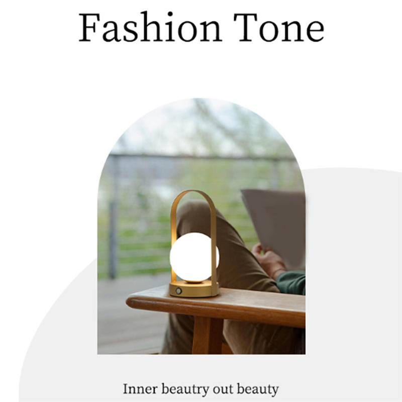 110-240v Metal Table Lamp Portable Outdoor USB Rechargeable Dimmable Wireless Table Lamp for Bedroom Hotel Bar Bedside Light