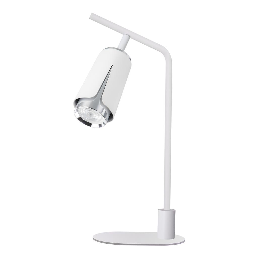 Lampa Biurkowa Flower 1 Gu10 Biały Alu Milagro Ml0276