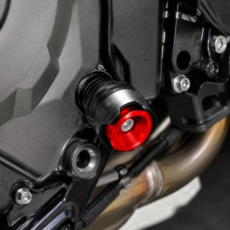 Threaded Motorcycle Oil Dipstick with Top Tool Socket, Aluminum Construction and Anodized Finish for Routine Checks