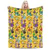 Game Cartoon Cute Pikmin Blanket Flannel Textile Decor  Multi-function Soft Throw Blanket for Sofa Outdoor Rug Piece