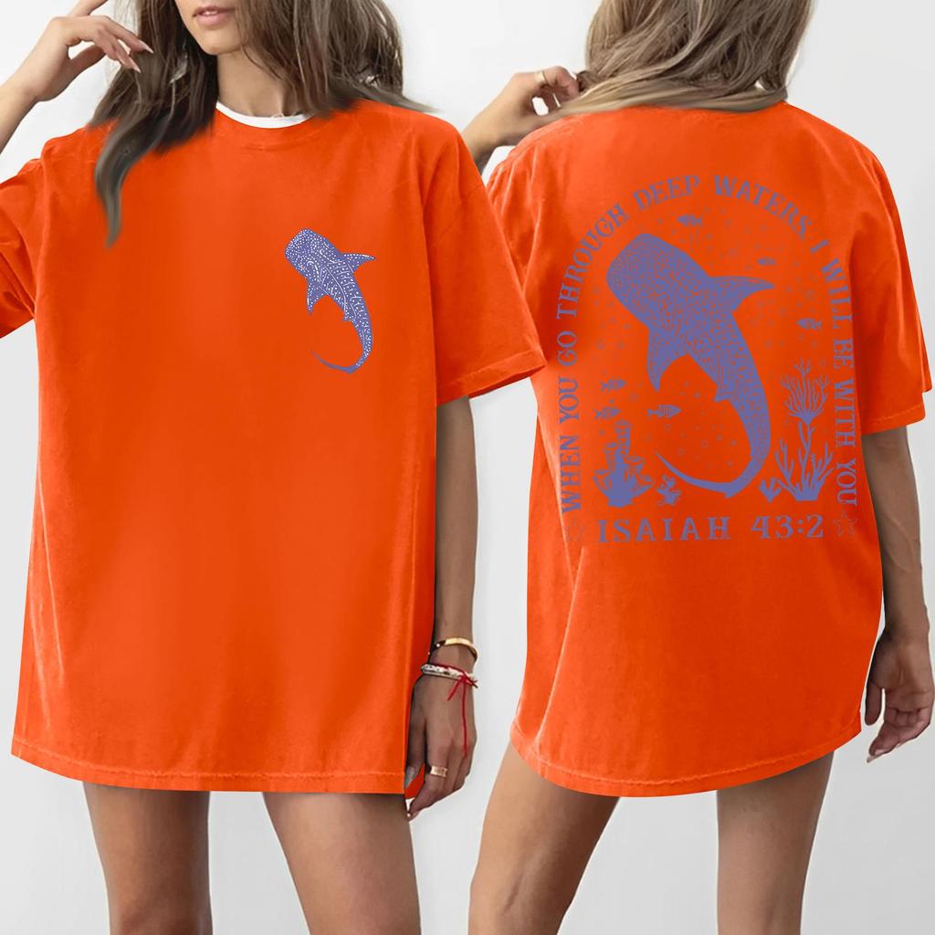 Women's Round Neck Printed Short-sleeved T-shirt Top