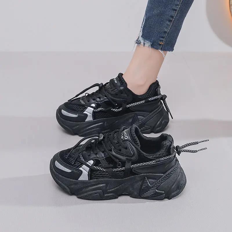Fashion New Arrival 2025 Lace Up High On Platform Shoes for Women Light Aesthetic Designer Luxury Y2k Fashion Woman Footwear Sale Deals