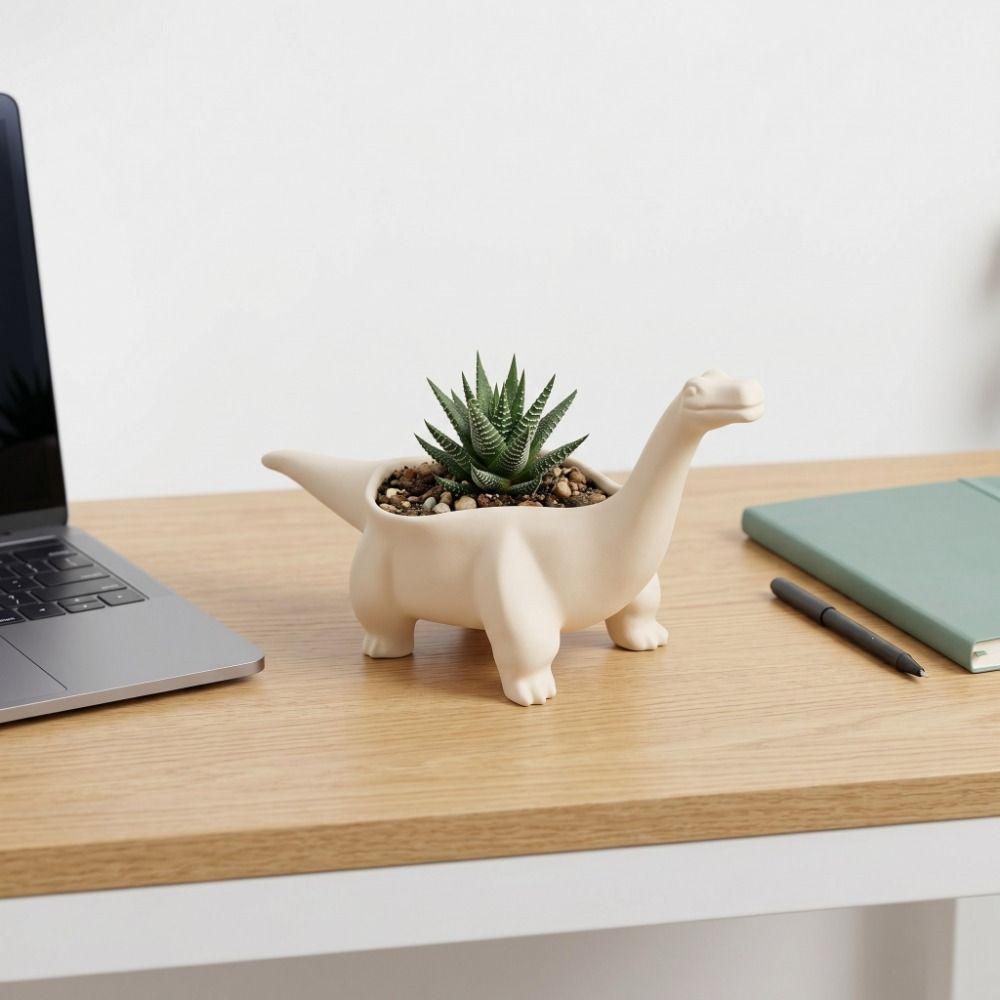 Desktop Decoration Dinosaur Flowerpot Funny Small Storage Container Plant Planting Pot Balcony