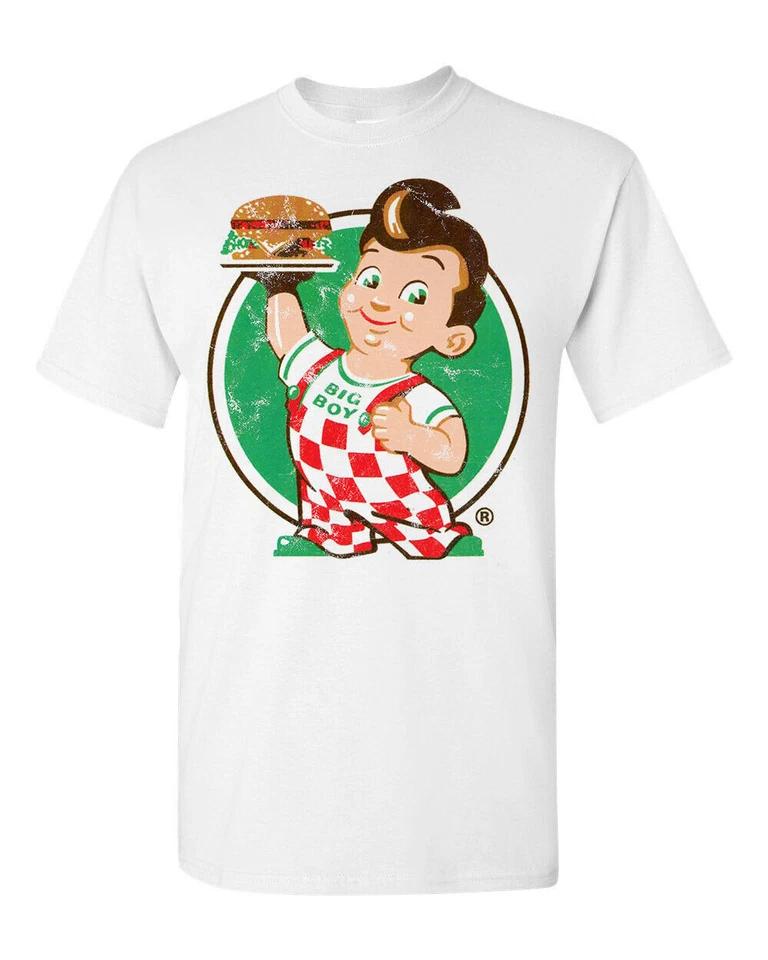 Ретро Футболка Футболка Bob s Big Boy Americana Ностальгия Бургерная L