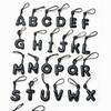  Sheepskin English Letter A-Z Charm Accessories  Character Alphabet Key Chain Pendant Bag Car Pendant