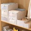 1Pcs Storage Box Drawers Fabric Foldable Boxes and Clothes Organizers of Cabinets for Bedroom Wardrobe Organization Home