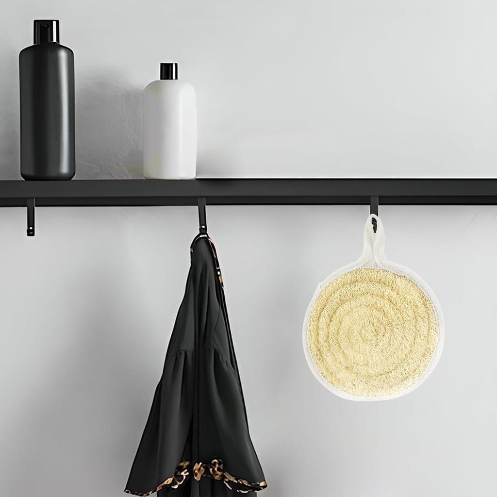 Natural Loofah Dish Sponge Pack of 2, Compostable and Cellulose Kitchen Loofah, Luffa Eco-Friendly Loofah Sponges for Cleaning Kitchen, Bathroom and