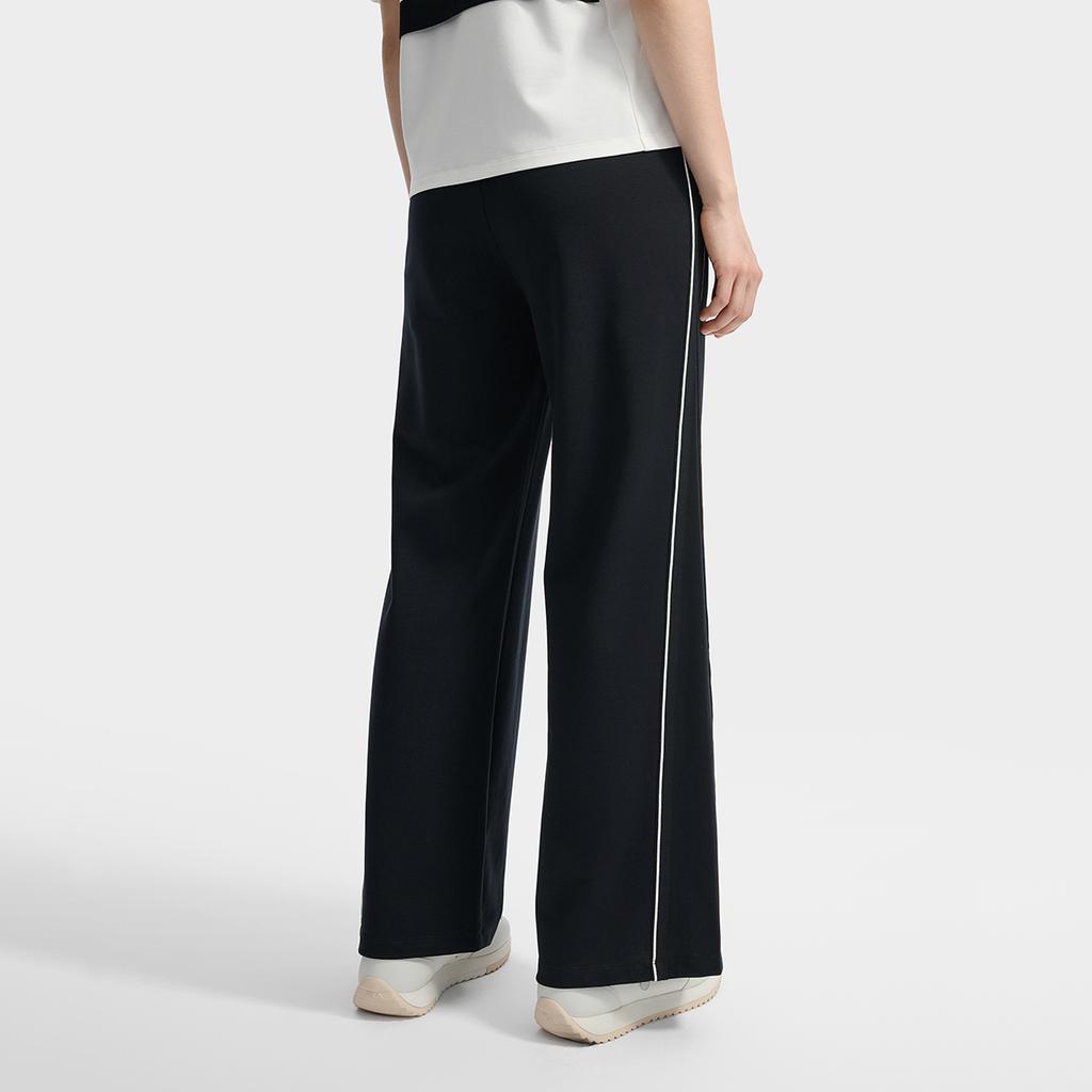 FILA White Fashionable Versatile Comfortable Loose Straight Leg Casual Pants Women bottoms F11W533605F-BK