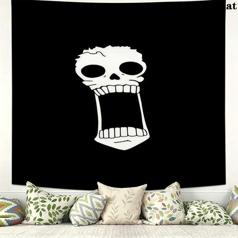 One Piece Brooke Wall Tapestry Aesthetic Wall Hanging Printed Fabric Blanket Decorative Tapestries For Bedroom Living Room Home Decor