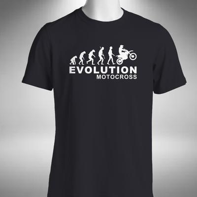 Motocross Evolution Mens T Shirt Superbike Motorbike Bikes Road Bike Biker Race