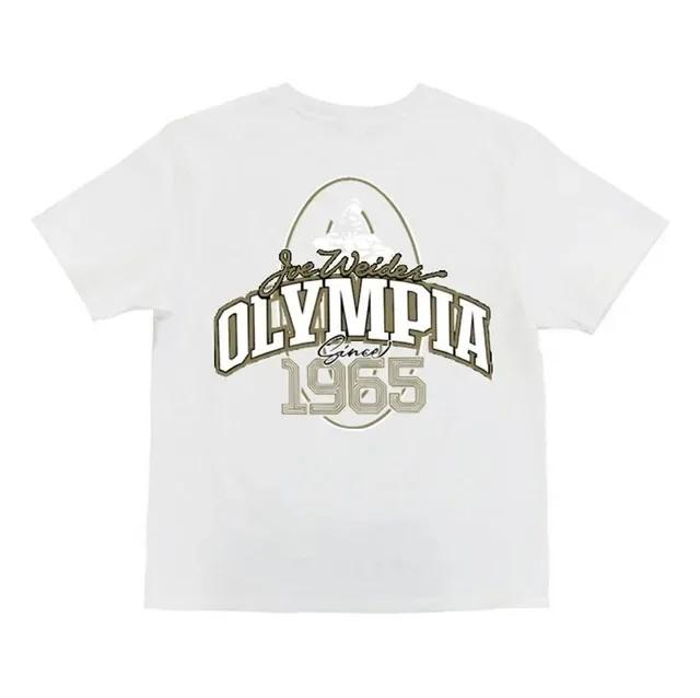 Men Fitness T-shirt Summer New Gym Sports 100% Cotton T Shirt Round Neck Oversized Men's T-Shirt Fashion Running Training Tees