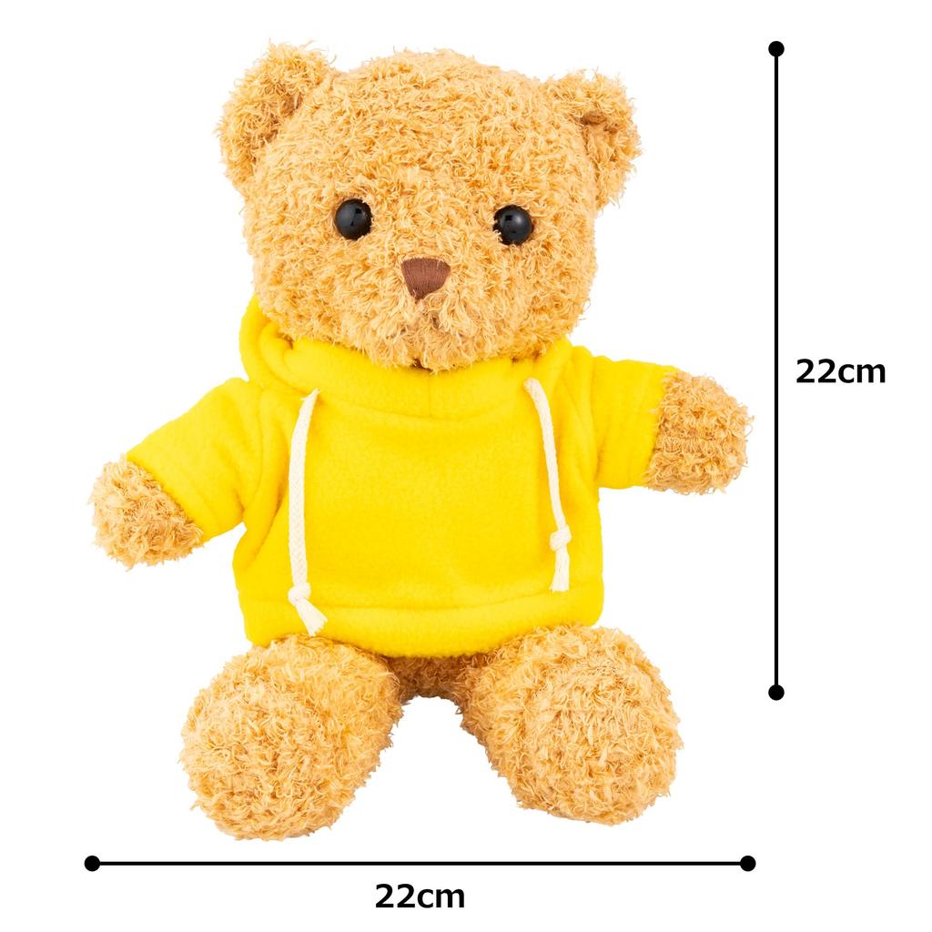 And3 Standard Bear 847110 Q-FLA Hoodie, Yellow,
