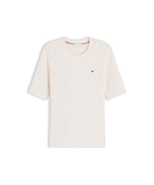 TOMMY HILFIGER Mini Cable Crew Neck Sweater (T22G1Kto060Wt20F5)