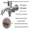 Dual-Outlet 4-Point Washing Machine Faucet with Household Switch
