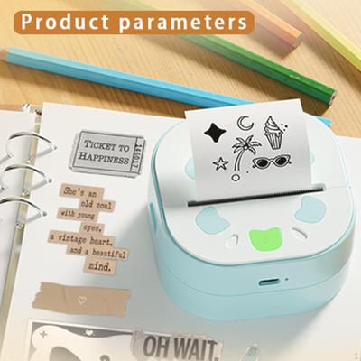Mini Sticker Printer Portable Maker for Journal Receipts Notes