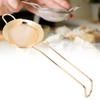 Stainless Steel Cone Shape Cake Powder Filter Cocktail Mesh Strainer Bar AccessoriesGold