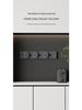 Surface-Mounted Anti-Shock Adjustable Power Strip with Switch Track for Kitchens