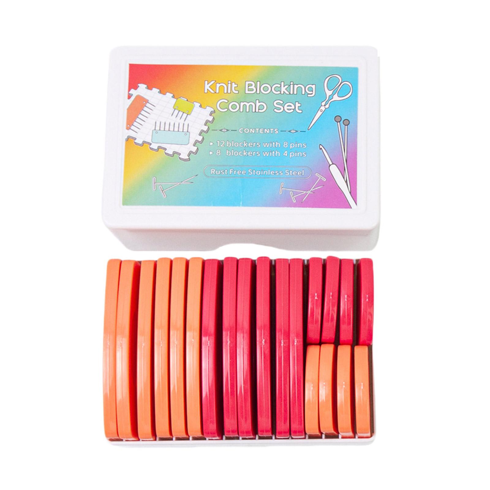 

20 шт. гребни для блокировки вязания для блокирования вязания шитья крючком кружева рукоделия проекта изогнутые гребни для блокировки вязания C4