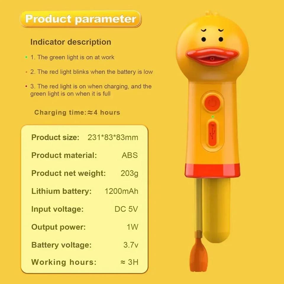 Yellow Duck Automatic Foam Pet Bathing Machine USB Charging Soap Dispenser Easy and Convenient Cleaning Tool for Pet Care