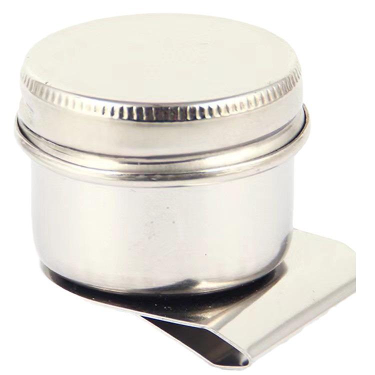 Stainless Steel Oil Painting Pot - Single & Double Gouache Mixing Options, Various Sizes Available