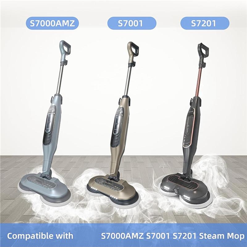 ABGE-12 Pack Heavy Scrub Steam Mop Pads For S7000AMZ Steam Mop,Steam And Scrub Cleaning Pads