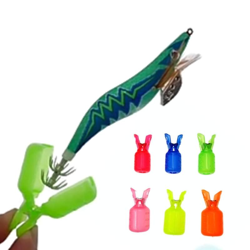 10 Pcs Squid Jig Hook Protector Fishing Jigs Lure Covers Bonnet Fihsing Tool