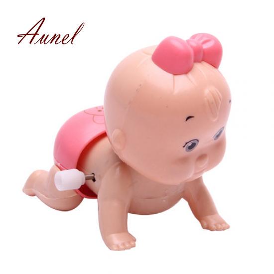 Cute Windup Crawling Crawl Boy Girl Doll Toy Birthday Gift