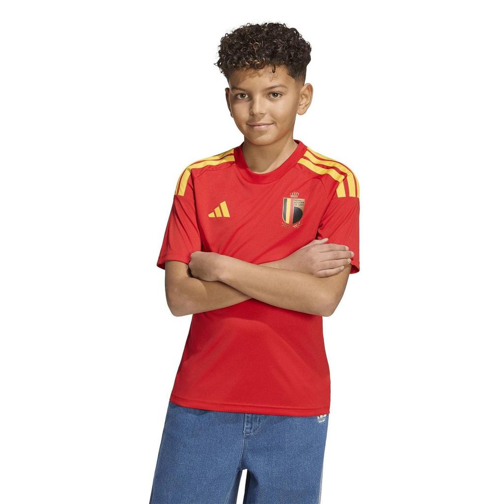 Adidas Childrens/Kids World Cup 2026 Belgium Replica Football Shirt