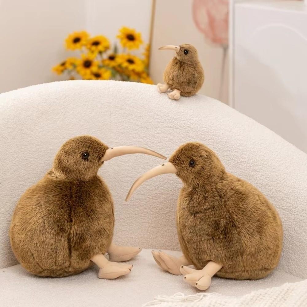 Soft Stuffed Kiwi Bird Plushie 12/28cm Cartoon Kiwi Plushie Cartoon Small Plush Toy for Kids
